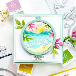 Jan 2025 Baru Kaleidoskop Bunga Merah Muda Pemotong Logam Stensil Stempel Foil Panas Set DIY Kartu Lembar Memo Segar Embossing Buatan Tangan 8 stempel dan cetakan penjualan terbaik - №