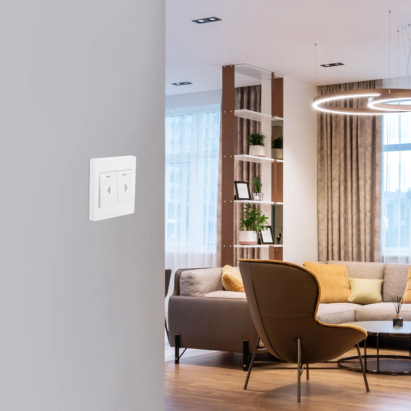 

Reset Switch Panel For Door Button Replacement Wall-Mounted Universal Garage Control Panel Garage Curtain Home Supply Accessory