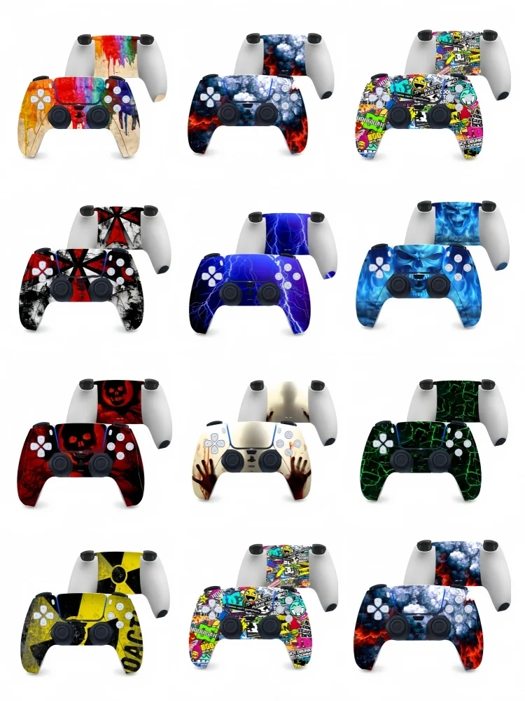 Autocollant de protection complet avant et arrière pour manette de jeu PlayStation 5 PS5, accessoires de contrôleur de Joystick, autocollants de décoration