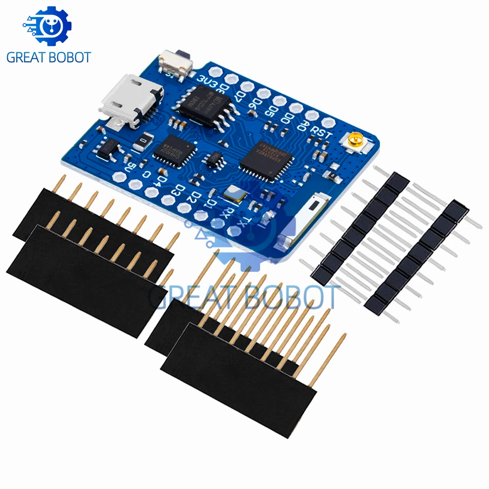 WEMOS D1 Mini Pro 4M 16M Bytes External Antenna Connector NodeMCU Based ESP8266 ESP-8266EX CP2104 WIFI Development Board Micro