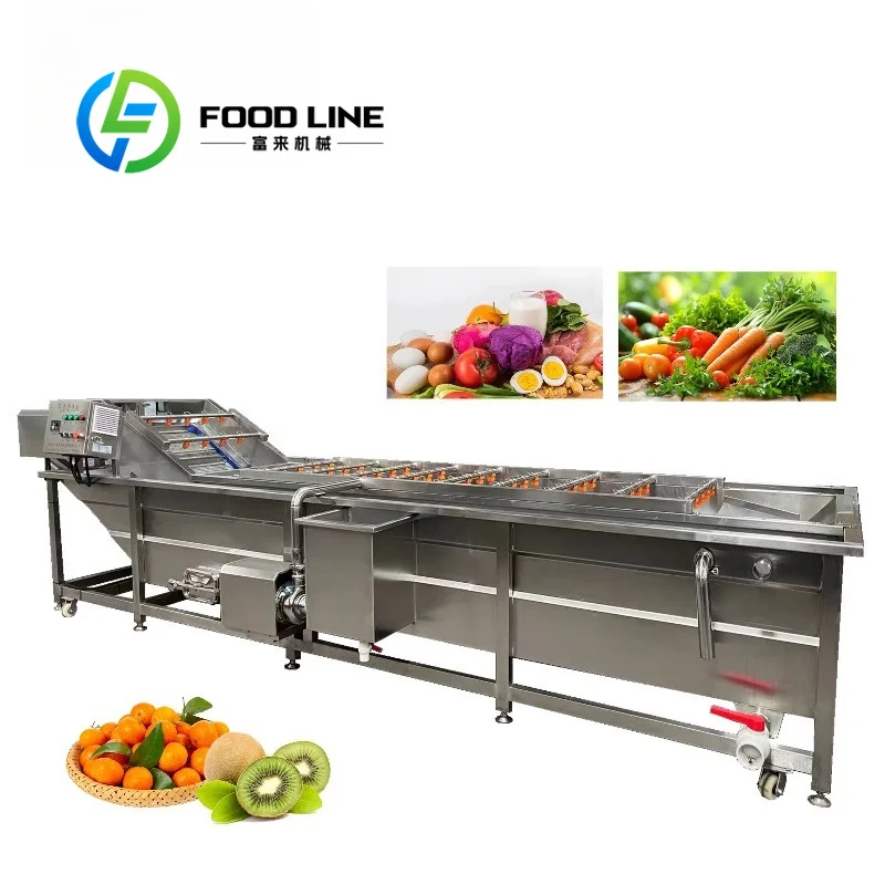 Bubble Vegetable Washer Large Capacity Chamber Handles Bulk Vegetable Batches To Boost Cleaning Output At Food Factory Peak