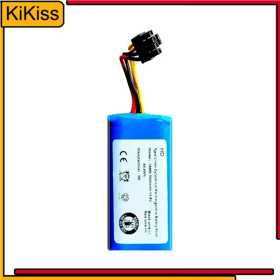 

Battery 2800Mah For Proscenic Cocoa Smart 780T,790T 880L,Summer P1S P2S P3 Jazz Kaka Robot Cleaner 880L 4 Cables, Black Plug