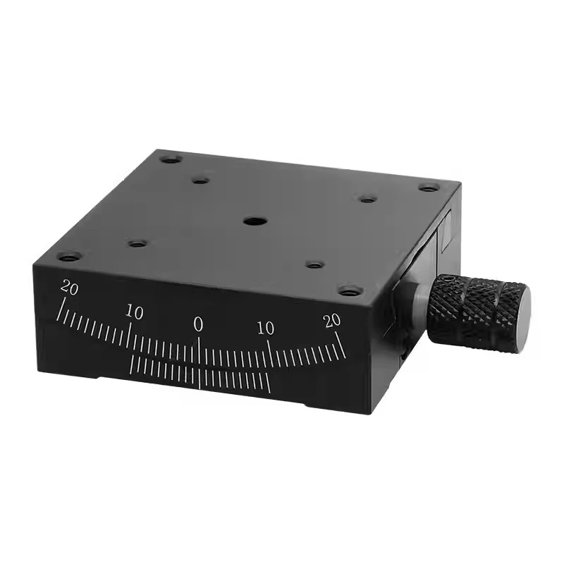 Fine Tuning Goniometer X XY Axis Angular Tilt Slide Table Manual Arc Angle Table Camera Optical Radian Angle Adjustment Table