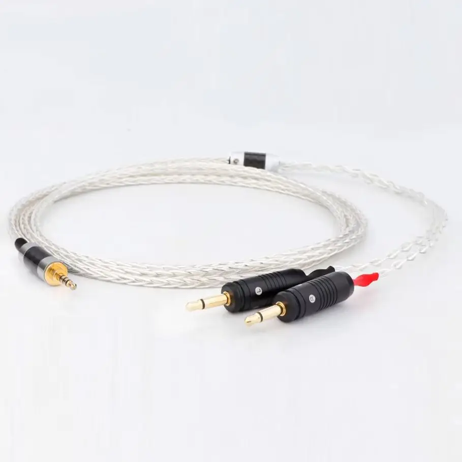 

HiFi 8Core OCC Silver Plated For Focal ELEAR Headset Utopia Upgrade Headphone Cable 2.5 3.5 4.4 6.35mm4pin XLR Clear Celestee
