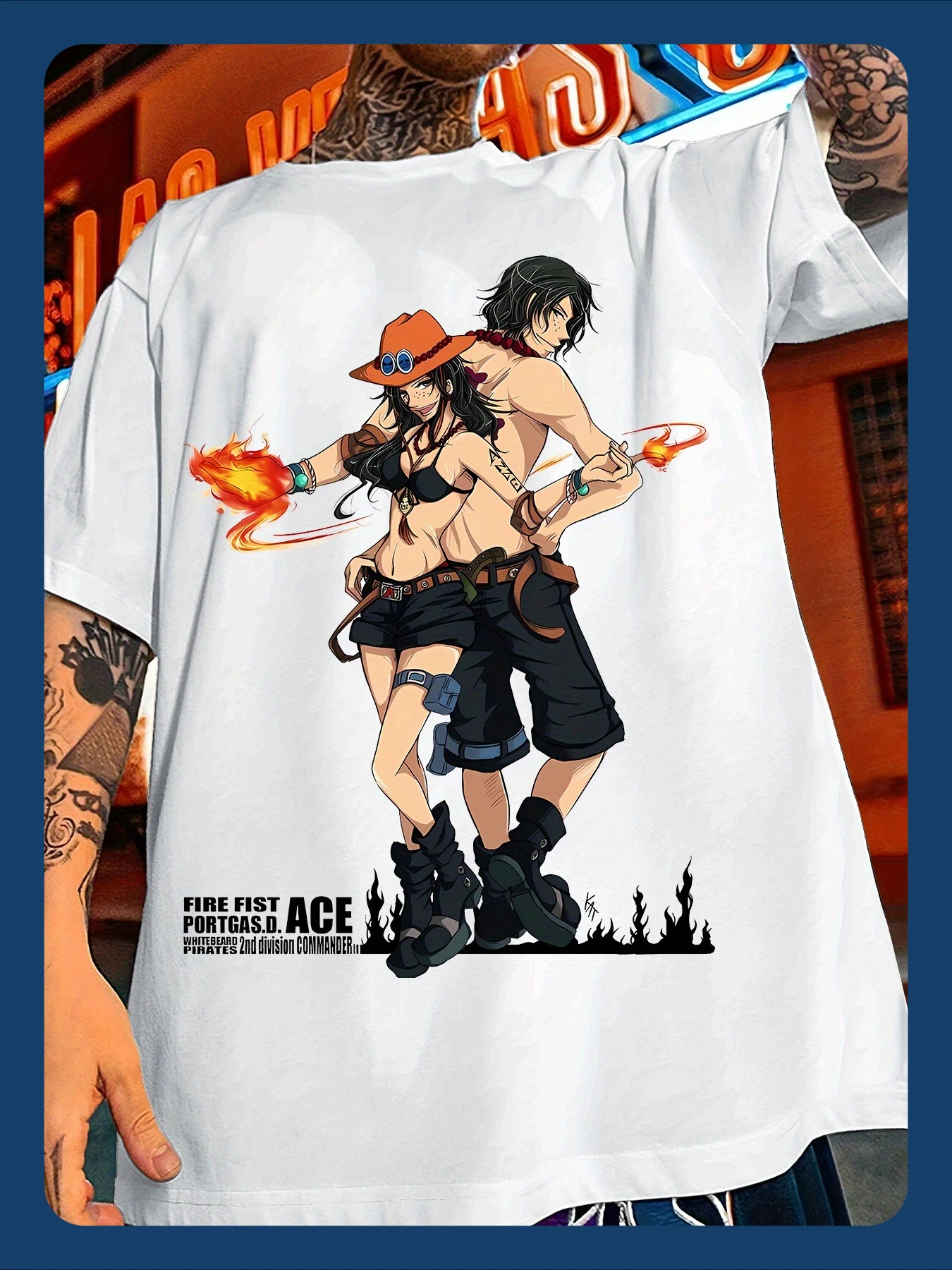 ONE PICE Anime Rufy Stampa periferica 2025 T-shirt estiva a maniche corte per uomo Donna T-shirt in puro cotone per pendolarismo quotidiano