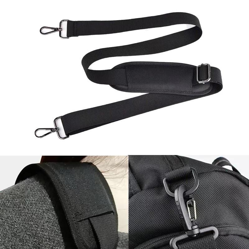 

Регулируемый плечевой ремень, прочный съемный нейлоновый ремень для сумки, простой однотонный сменный ремень с подплечкой