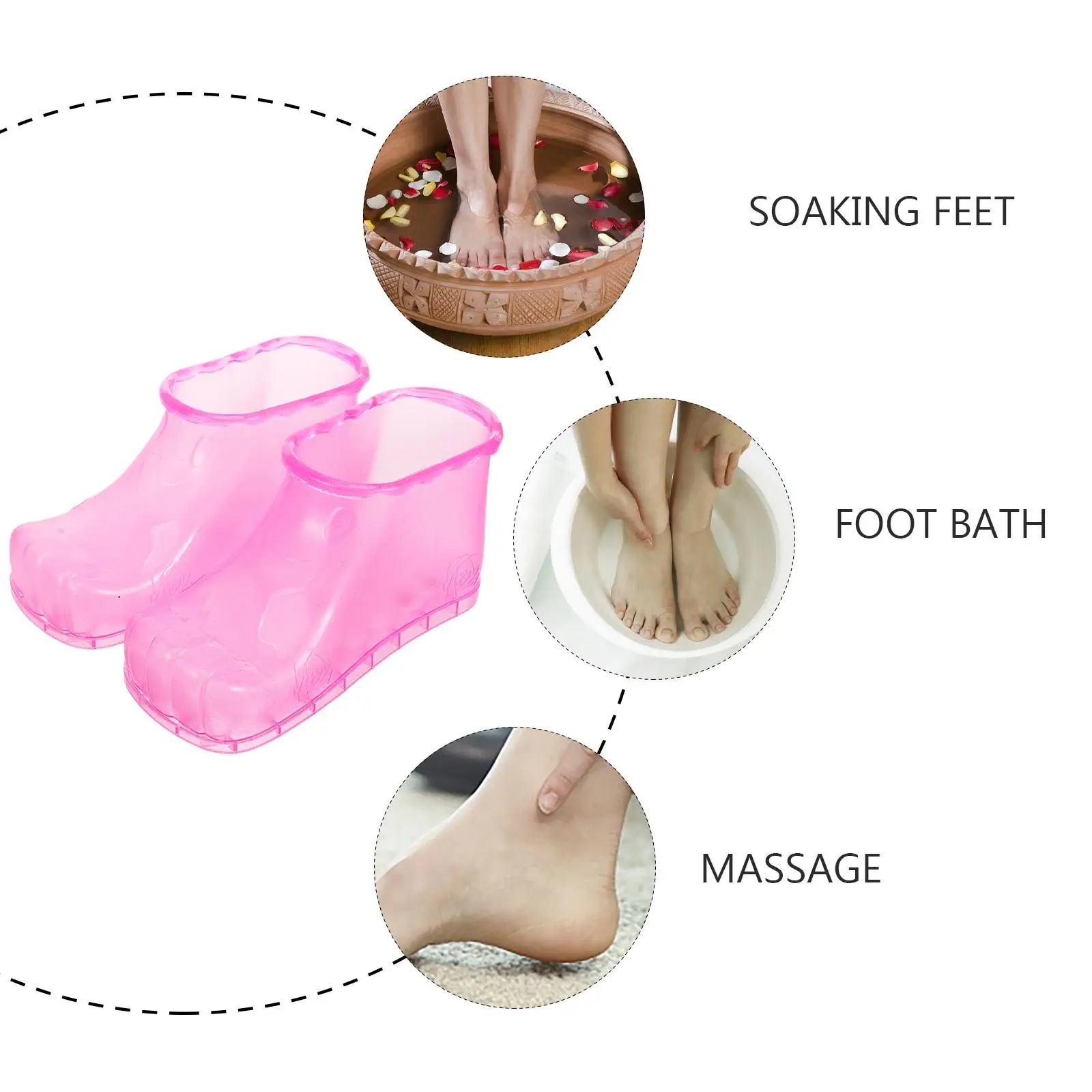 Foot Tub Soak Pump Spa Bath Foldable Massager Water Soaking Pedicure Tubs for Feet Shoes