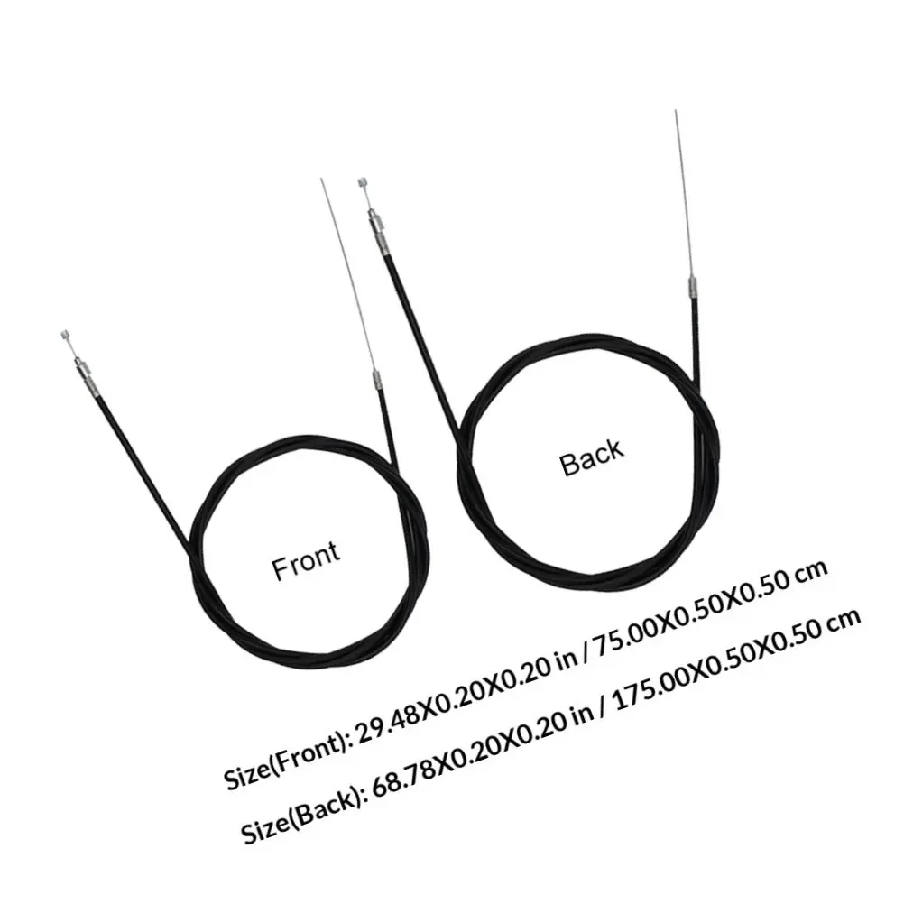 1Set Bike Brake Cable Kit High Durability Heat Resistant Universal Bike Brake Lines for Mountain Road Foldable Bikes Front Rear