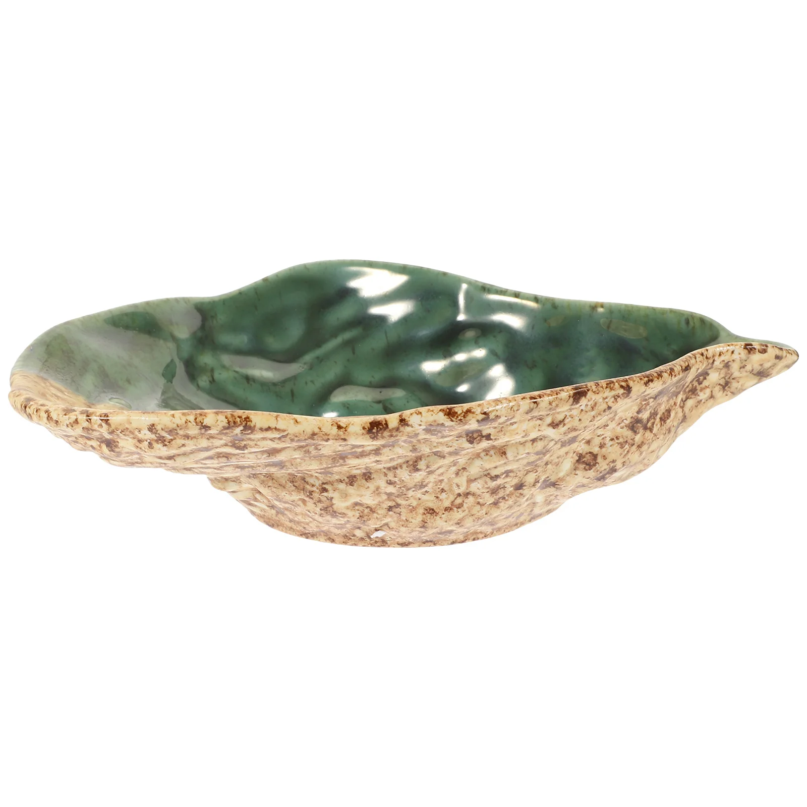 

Ceramic Shell Style Plate Fine Workmanship Porcelain Food Plate for Restaurant Dessert Salad Fruit Serving Tray