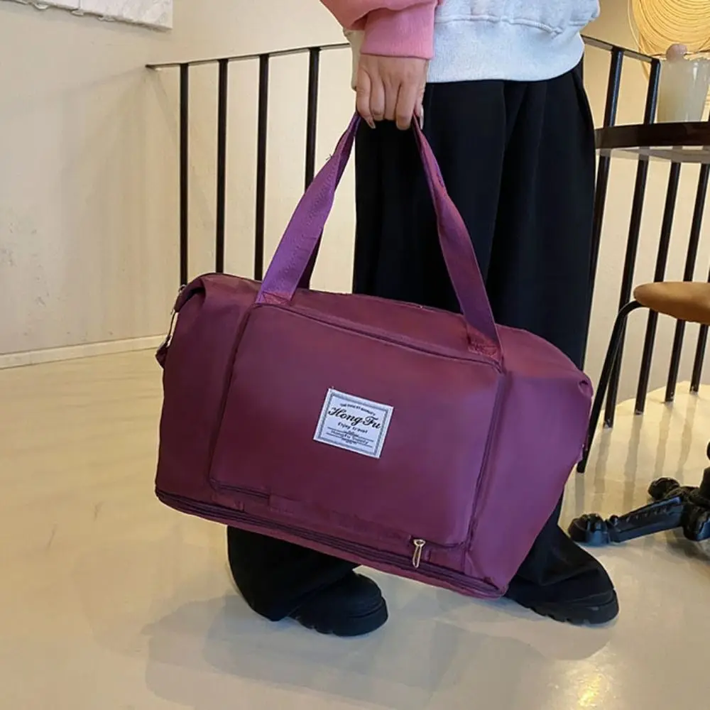 

Oxford Carry On Travel Bag Wet Dry Separation Foldable Storage Handbag Large Capacity Scalable Sports Fitness Bags Business