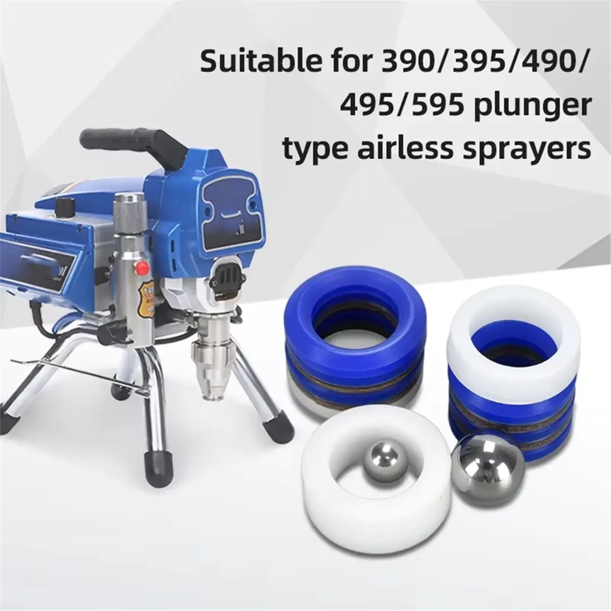 

Шланг для краскопульта 1/4'' и поворотный соединитель, а также ремонтный комплект насоса 244194 для безвоздушных краскопультов Gra Co 390, 395, 490, 495, 595