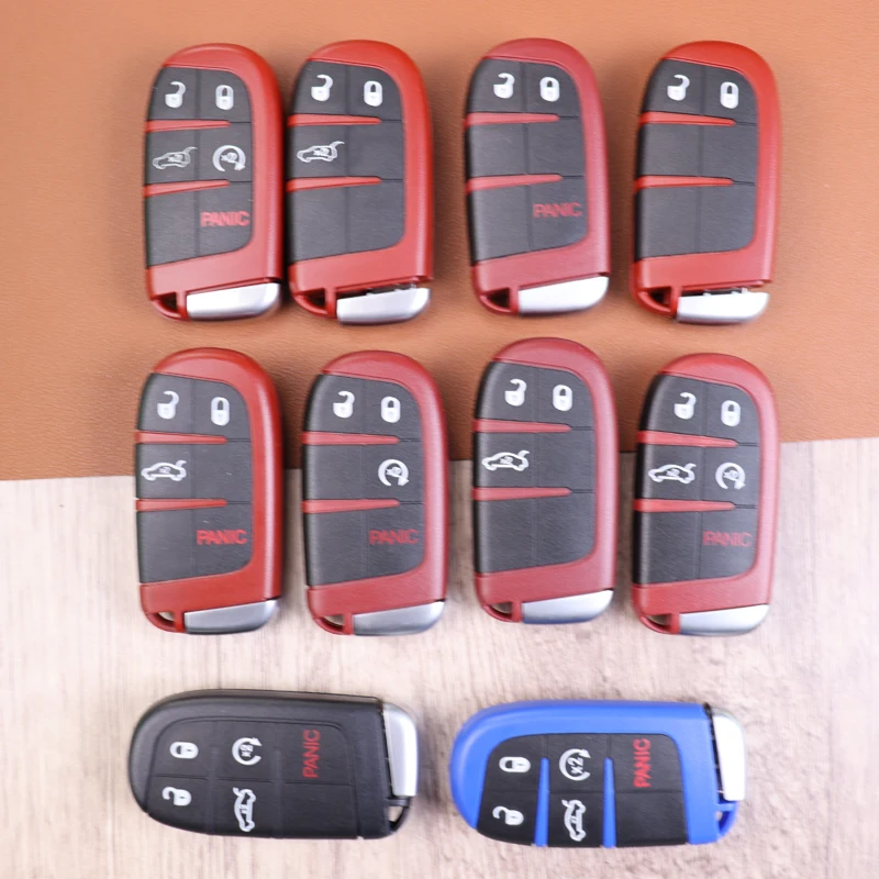 For Fiat/jeep Chrysler 300 Grand Cherokee Dodge Dart Journey RAM 1500 Charger Challenger Durango Car Key Fob Case Shell Housing