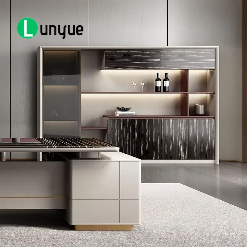 Modern Wood Panel Office File Cabinet High Capacity Storage Commercial Furniture for School Workshop Home Organization