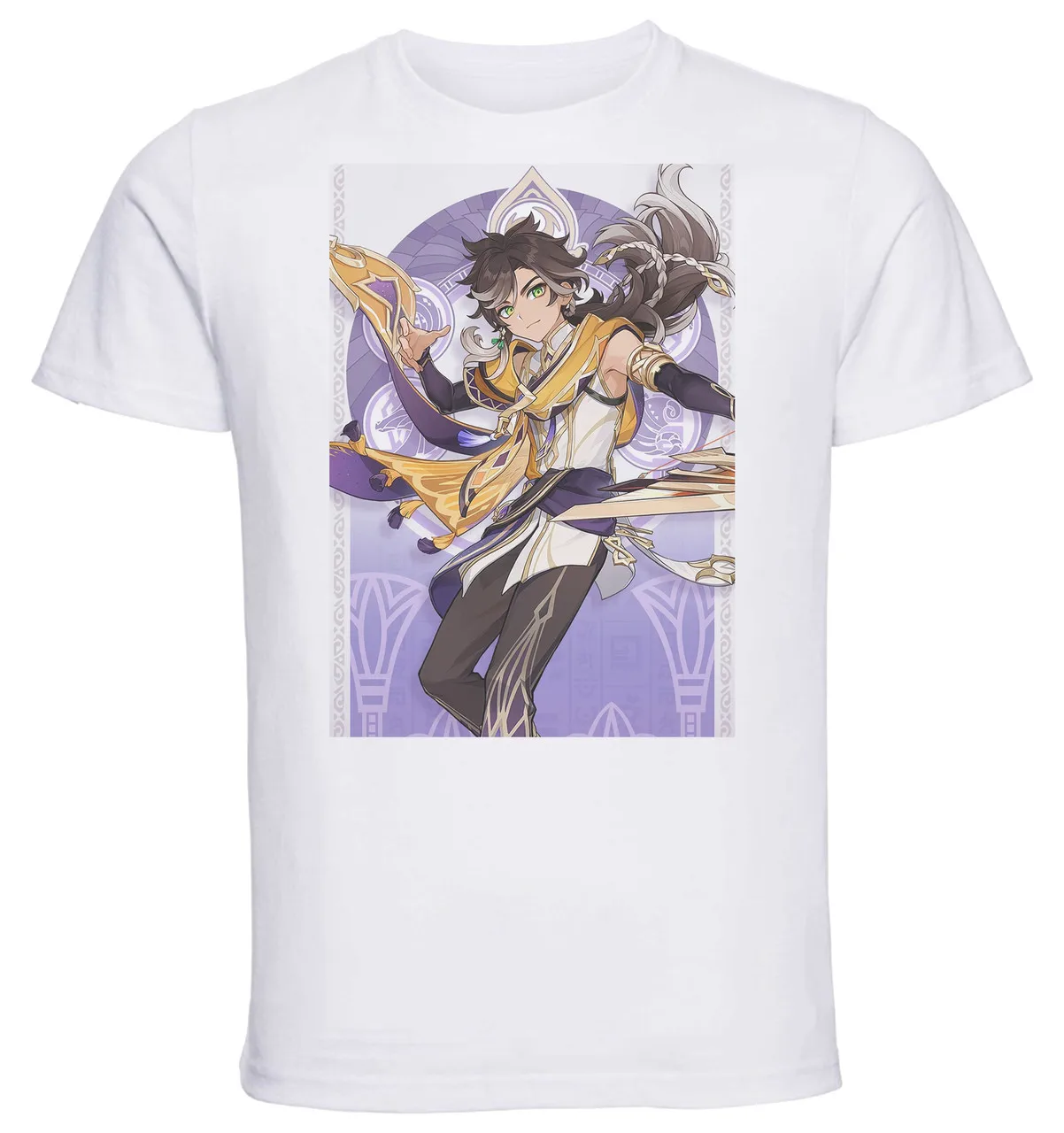 T-Shirt Unisex White Videogame Genshin Impact Sethos