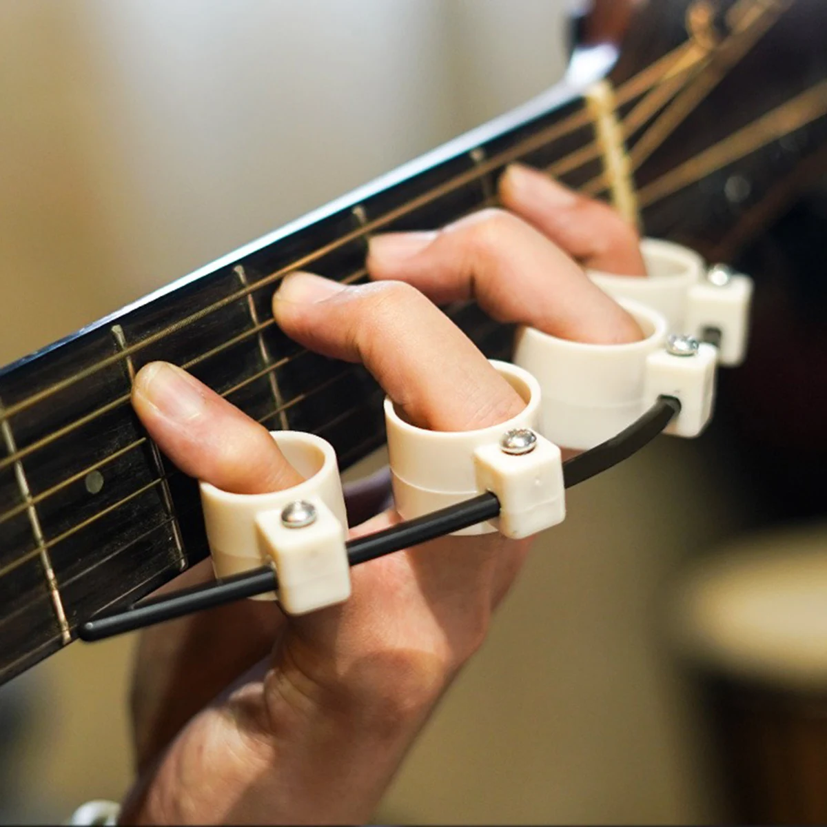 

Guitar Expansion Sleeve Adjustable Finger Force Span Practicing Tool For Electric Guitar Bass Ukulele Piano Keyboard