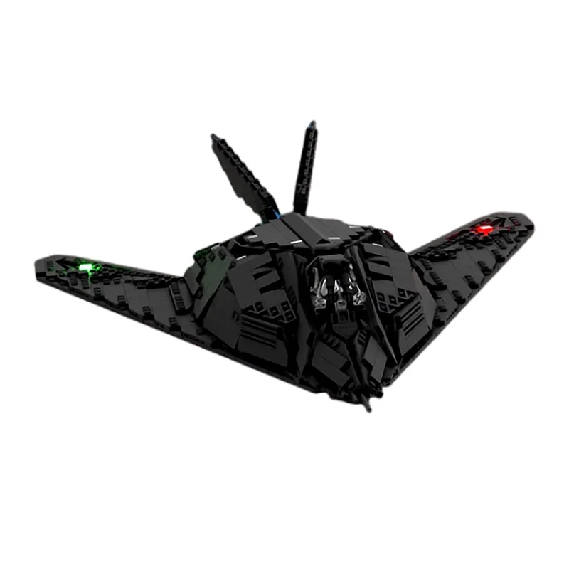 MOC F-117 Nighthawk 1-34 Aircraft Model Building Block Set Military Fighter Stitch Brick Toy DIY Creative Boy Gift Toy