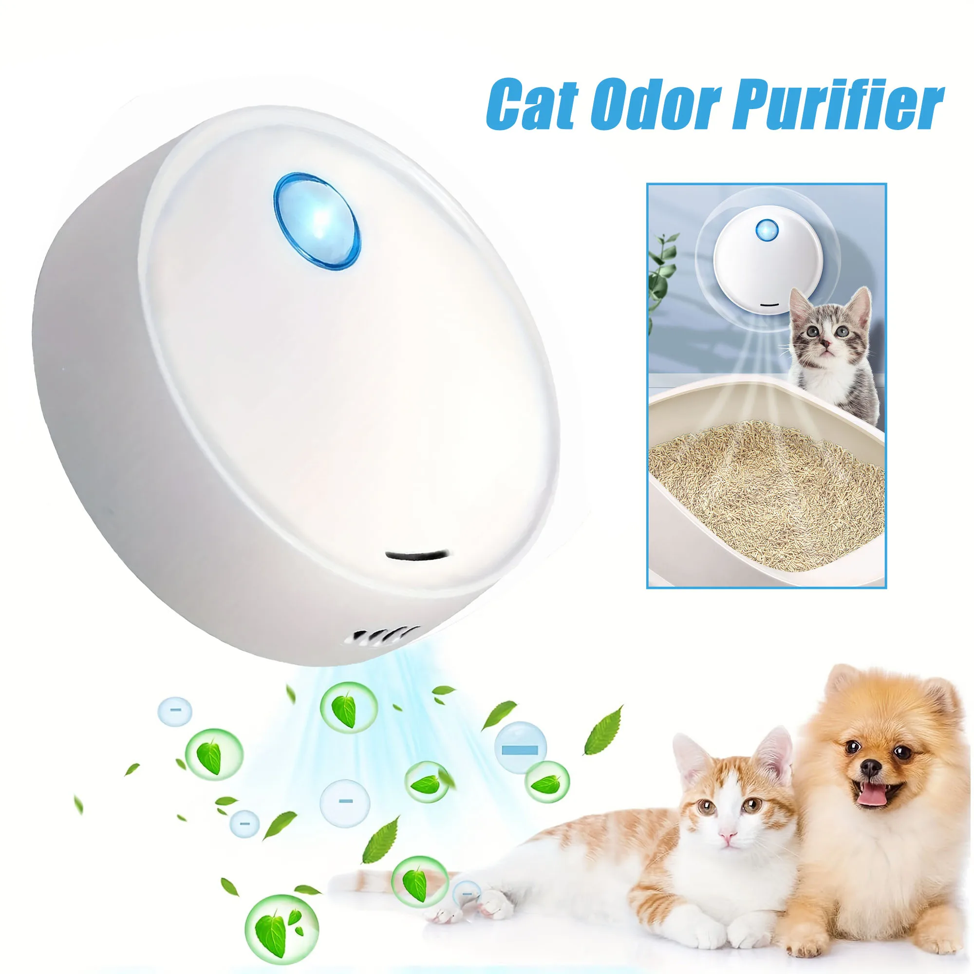 

3000mAh Smart Purifier Of Cats Odors Eliminator Cat Litter Box Deodorizer Cat And Dog Pet Toilet Air Purifier Pet Cat Deodorant