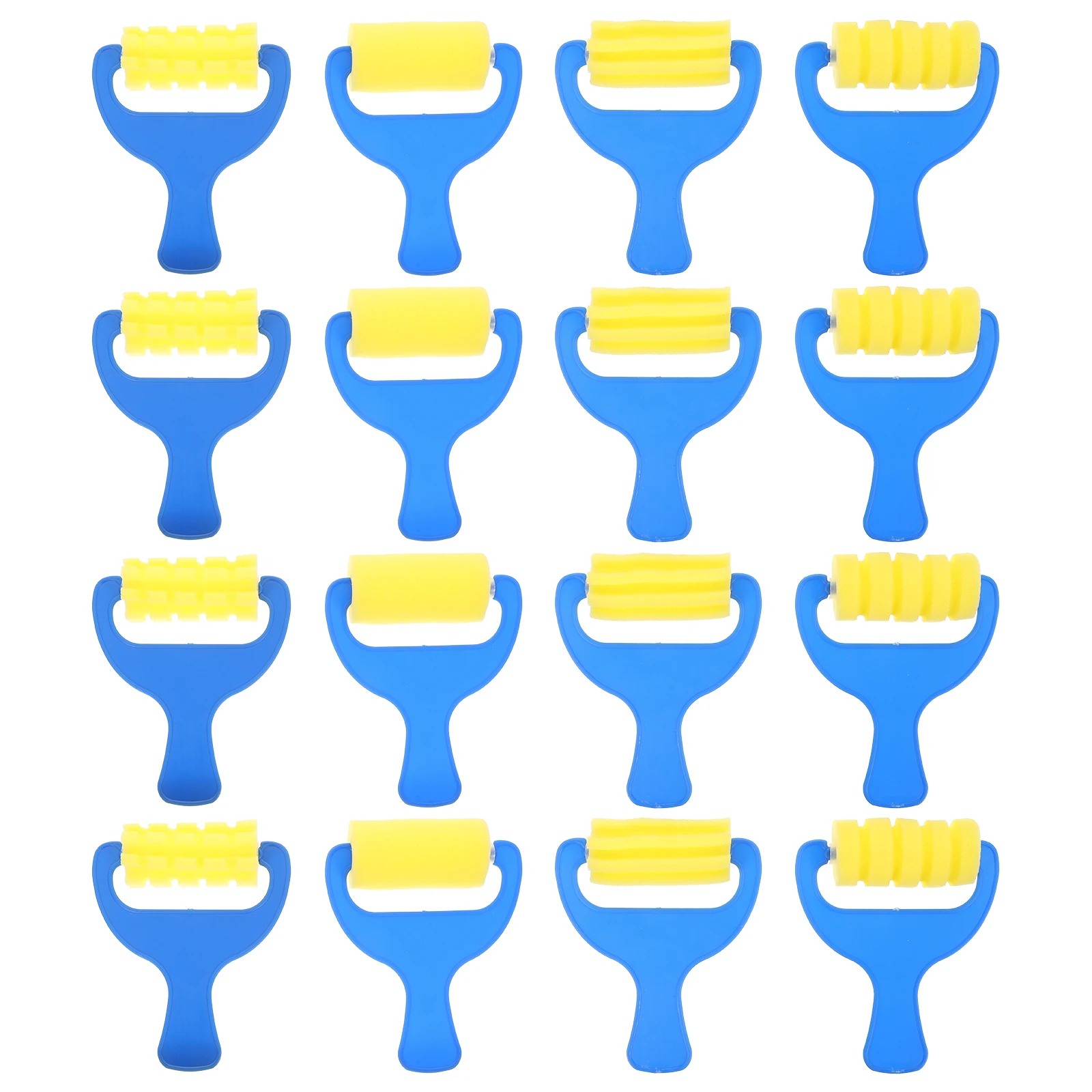 

12pcs Kids Brush Kids Drawing Brush Roller Roller Sponge for Toddler 4perPack Creativity Children Painting Tool MultiColor