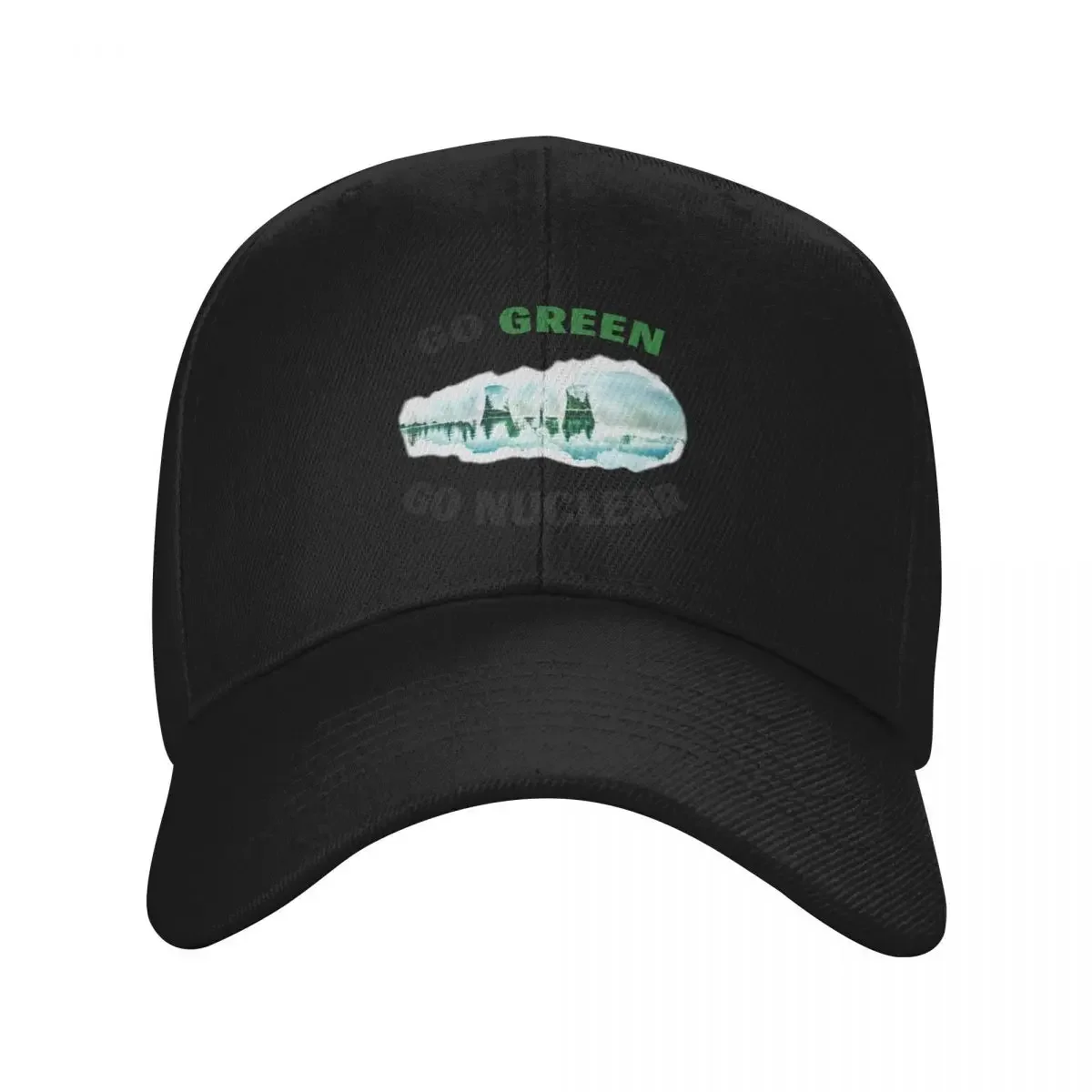 Go Green, Go Nuclear - Support Fission, Renewable & Clean Energy! Baseball Cap beach hat Hat Baseball Cap Girl Men's