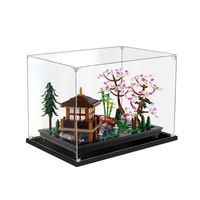 40x 25 x 25cm 2mm Display Box For 10315 Tranquil Garden  Building Blocks Showcase Blocks Accessories