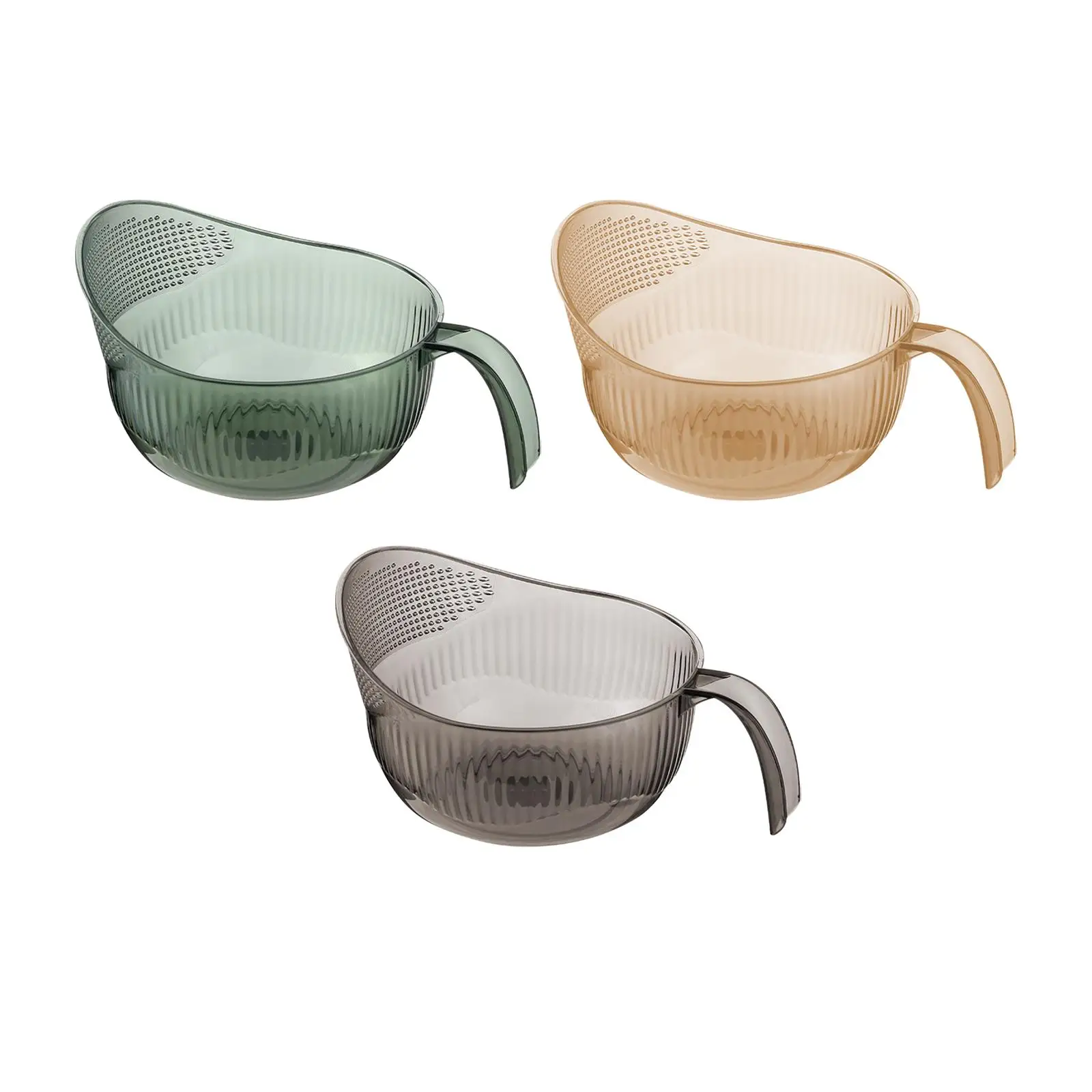 Rice Washing Strainer Rice Bowl Drain Basket for Barley Beans Pasta