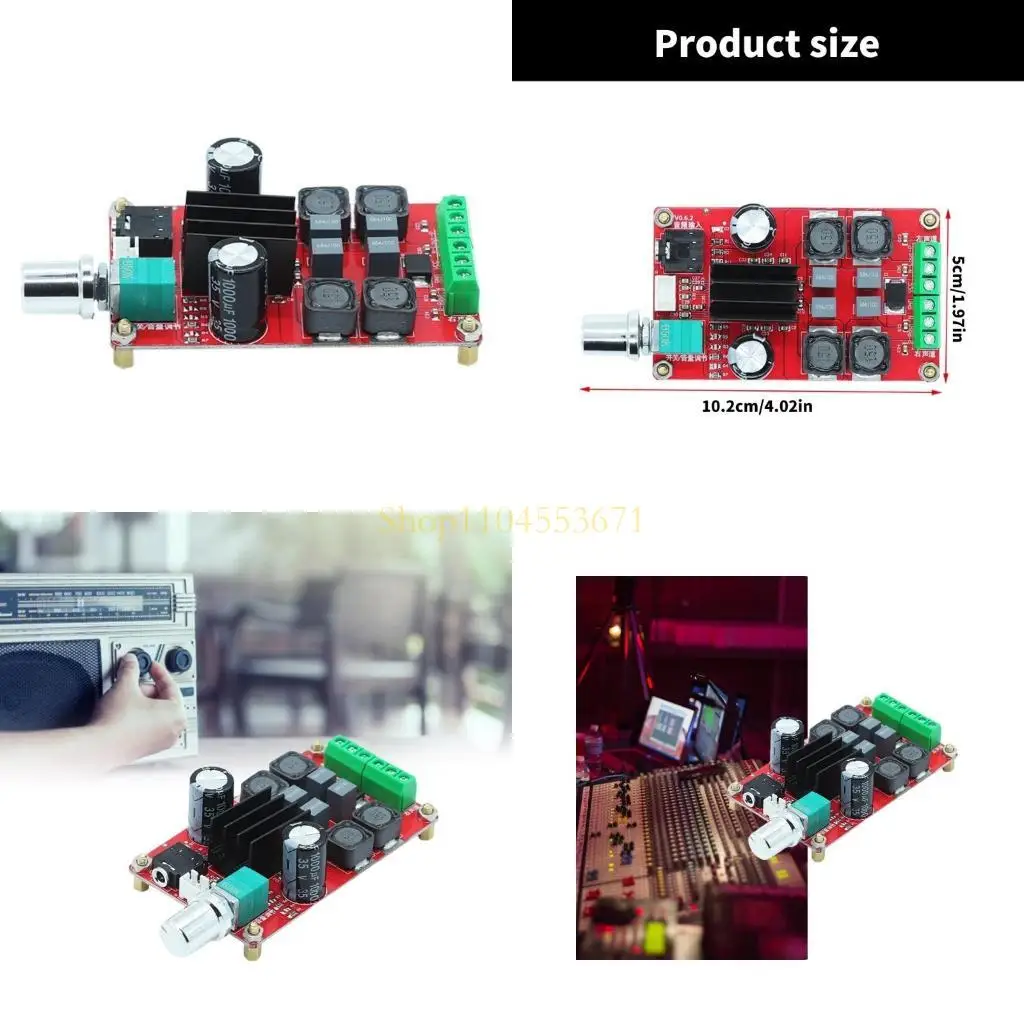 

Бестселлер XH M189 2x50 Вт двухканальный 3D-усилитель, эффективная плата TPA3116D2 DC5-24V