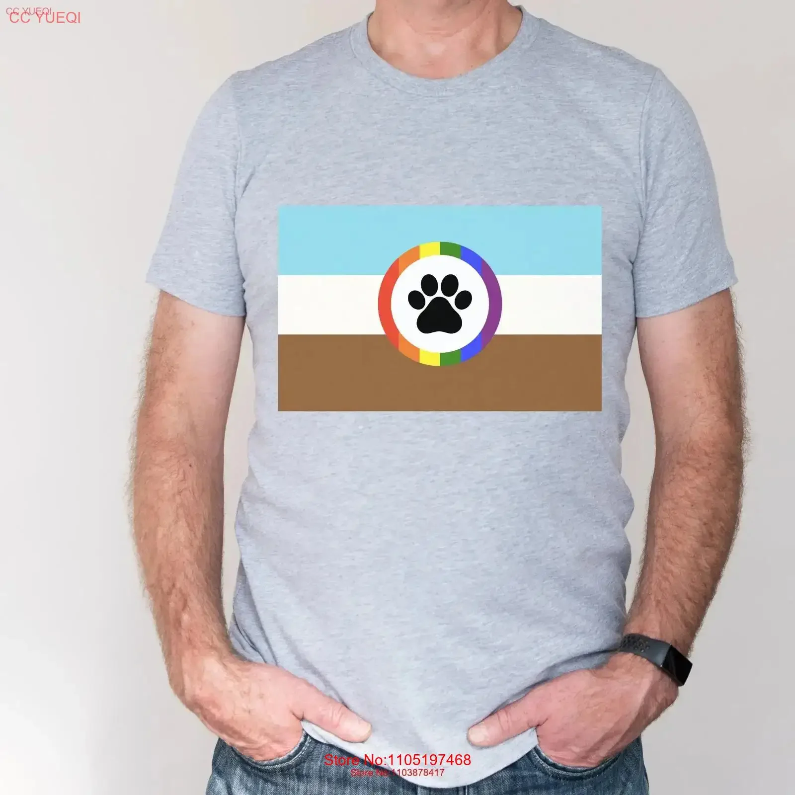 

Футболка Furry Pride для мехового костюма, флаг ЛГБТК, винтажная стираная модная мужская футболка, мягкая, универсальная, слегка повседневная уличная одежда унисекс