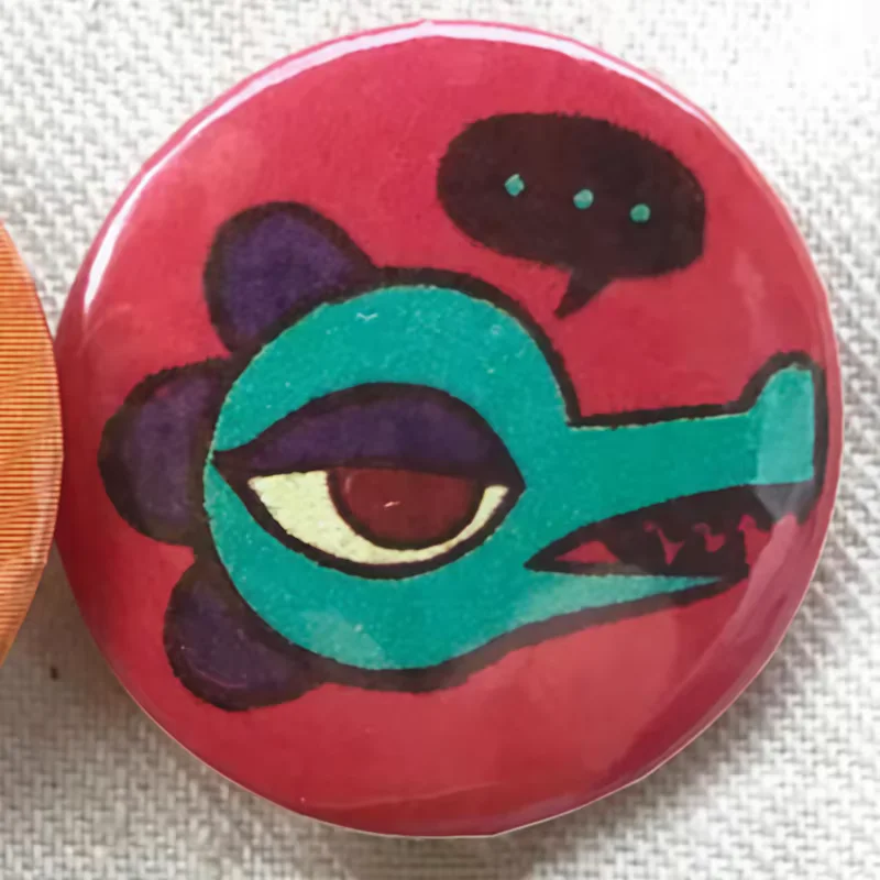 Cute Night In The Woods MiNi Dual Use Pin Mae Character Cosplay Pinback Buttons Game Peripheral Bag Decor Souvenir for Gamers
