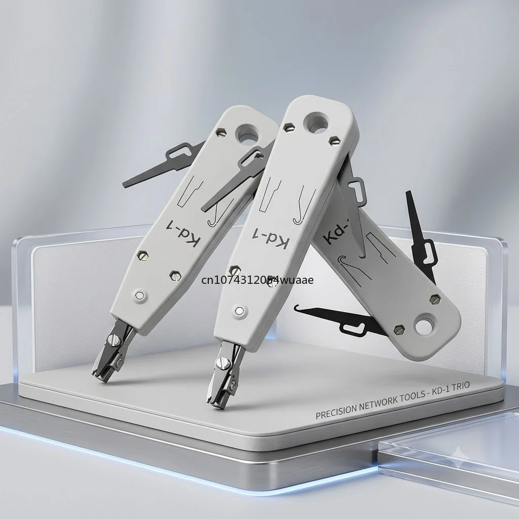 3Pcs /Lot Multi-Functional Krone 110 Punch Down Tool with Wire Cutter Puller Hook for Network Telephone IDC Module