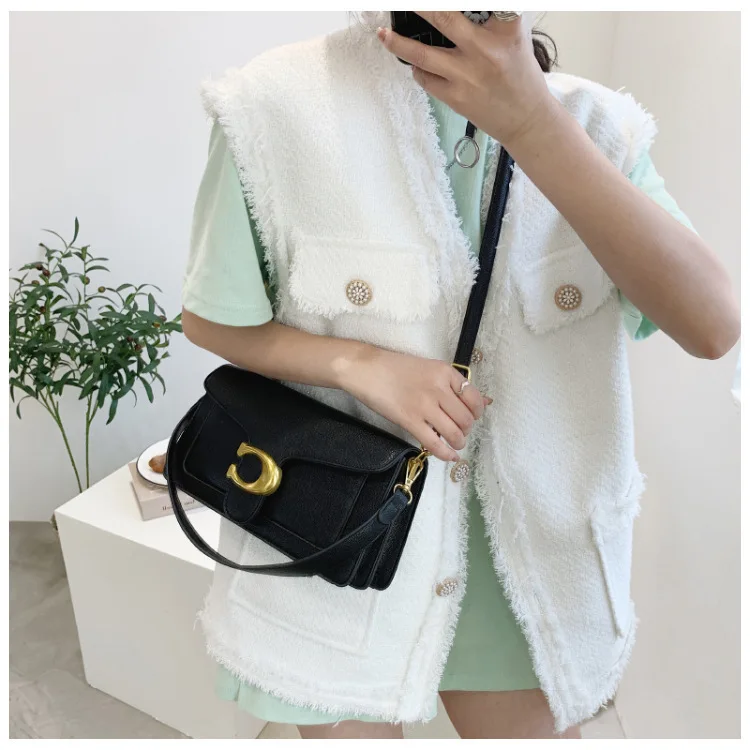 

Новая женская сумка 2025 года — нишевая текстурированная сумка-мессенджер в стиле ретро, элитный модный маленький квадратный дизайн, стильный и практичный