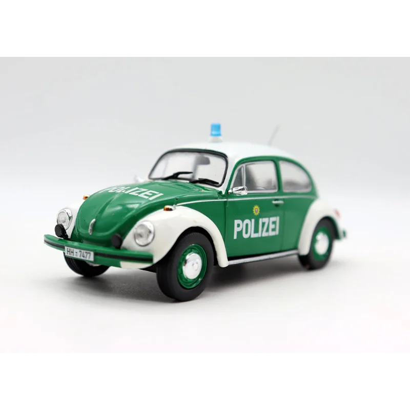 

Diecast Atlas 1/43 Scale VW 1200 Beetle Police Alloy Car Model Collectible Toy Gift Souvenir Display Ornament