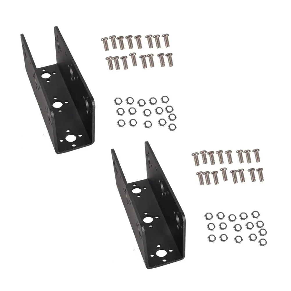 2PCS Dual Axis U Shape Servo Bracket Mount for Biped Robot Humanoid Robot Smart Car DIY