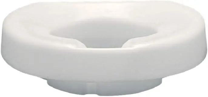

2-Inch Elevated Toilet Seat for Standard & Elongated Toilets, Secure Locking Bracket, 300 lbs Capacity