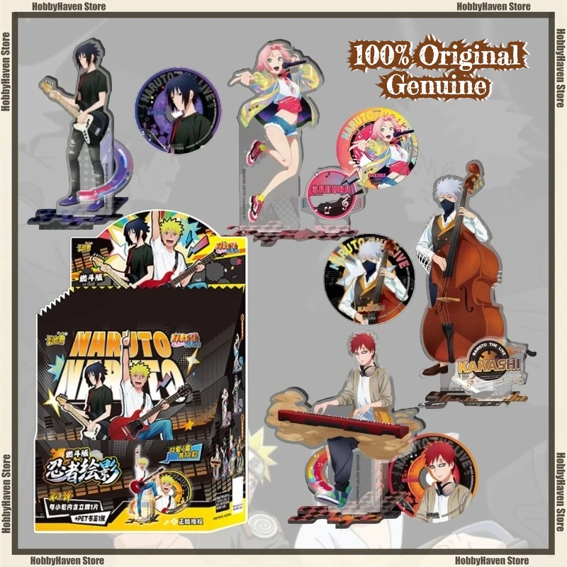 

В наличии Карточная игра Наруто Стоящая картина ниндзя Shadow Burning Fight Версия Периферийные акриловые украшения Коллекция карт Подарок