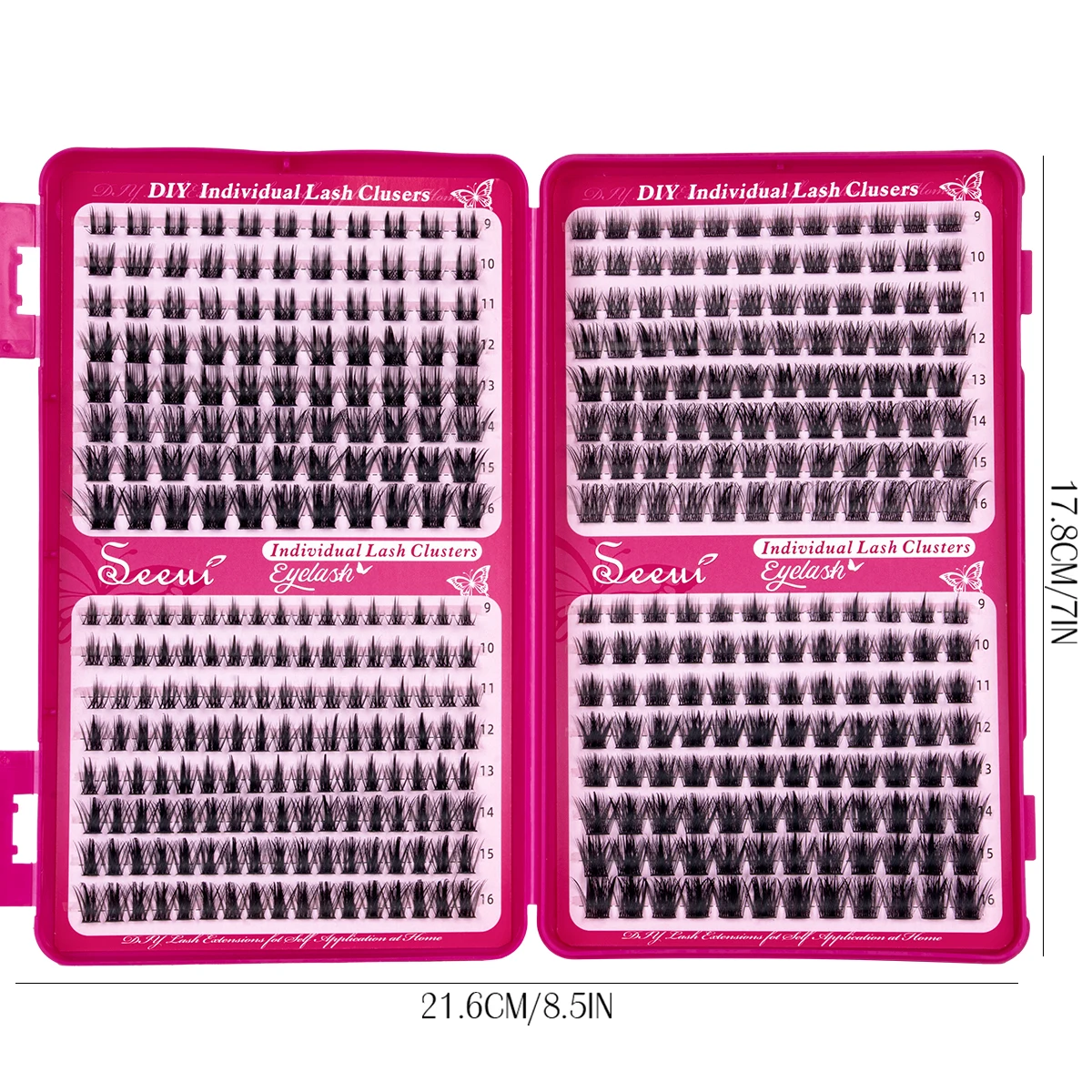 Wimpernbüschel, Wispy-Wimpernbüschel, Cluster-Wimpernverlängerungen für natürliches Volumen, DIY-Einzelwimpern mit weichem, dünnem Band, Make-up – Detail 4