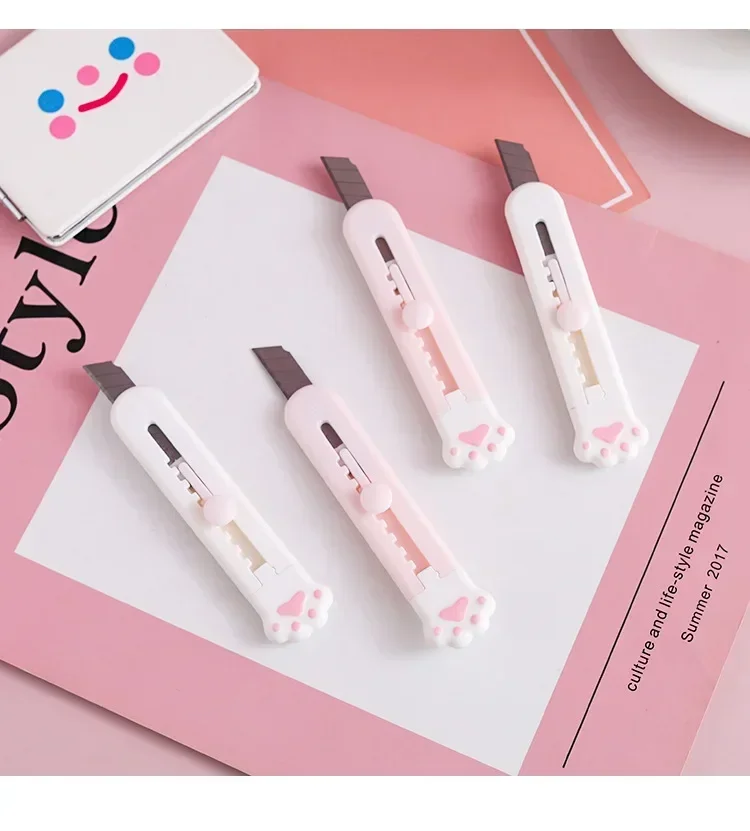 Cute Rabbit Cloud Color Mini Portable Utility Knife Paper Cutter Cutting  Razor Blade Office Stationery  Supplies