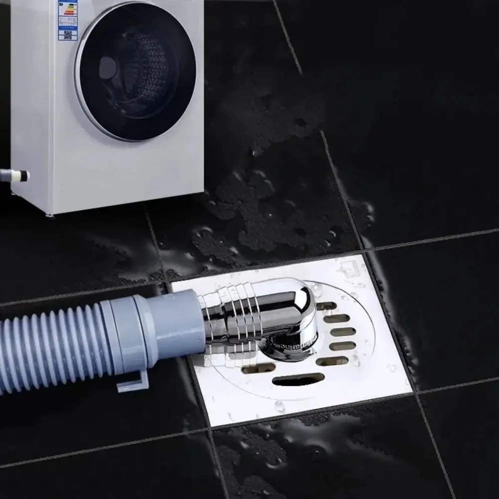 Stainless Steel Floor Drain Cover Odor Prevention Insect Control Pipe Connector Hose Adapter Double Purpose Sewer Pipe Joint