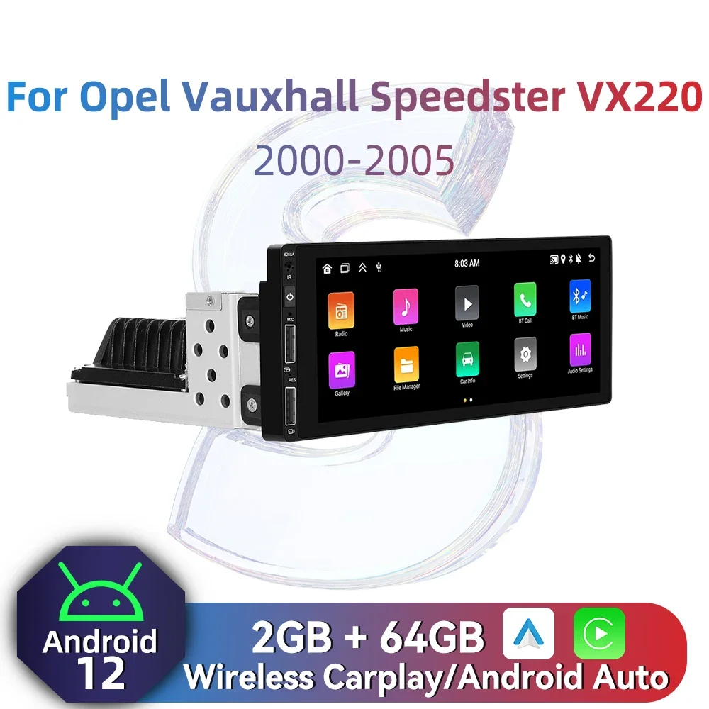 

Для Opel Vauxhall Speedster VX220 2000-2005 6,86 "экран 1 Din радио Android автомобильный мультимедийный стерео головное устройство Carplay Autoradio