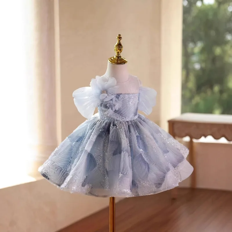 

Children's Dress Princess Girl's Birthday Host Piano Performance baby Girl's beautiful Dress Senior