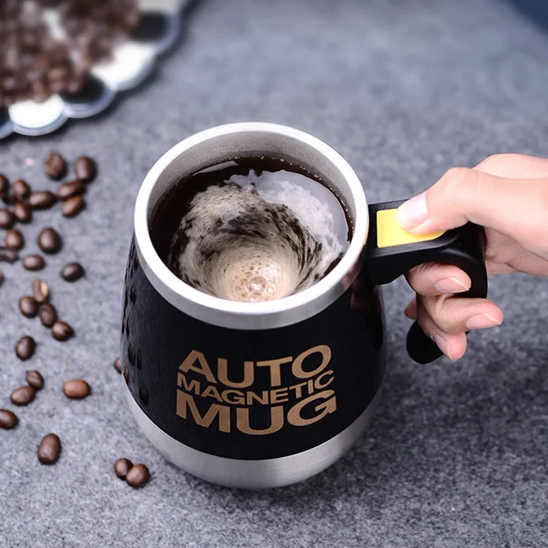 Nuova tazza da caffè autoagitante tazza da frullatore per miscelazione automatica in acciaio inossidabile ricaricabile USB per regalo di compleanno di natale per l'home Office