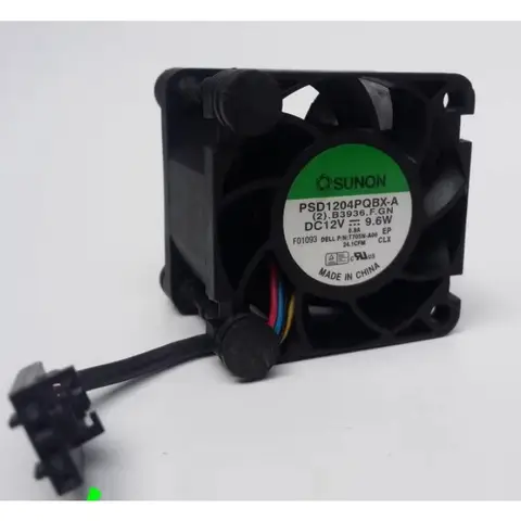 New CPU Fan for DELL R210 server fan PSD1204PQBX-A 0T705N 0N229R 4028 12V 9.6W