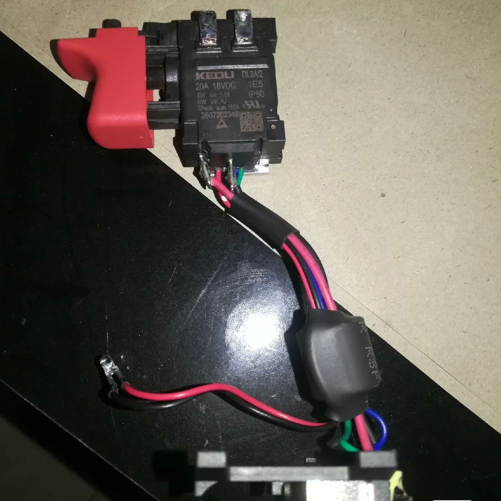 KEDU DL2A/2 Electric Drill Push Button Switch for BOSCH Drill GSP180-LI