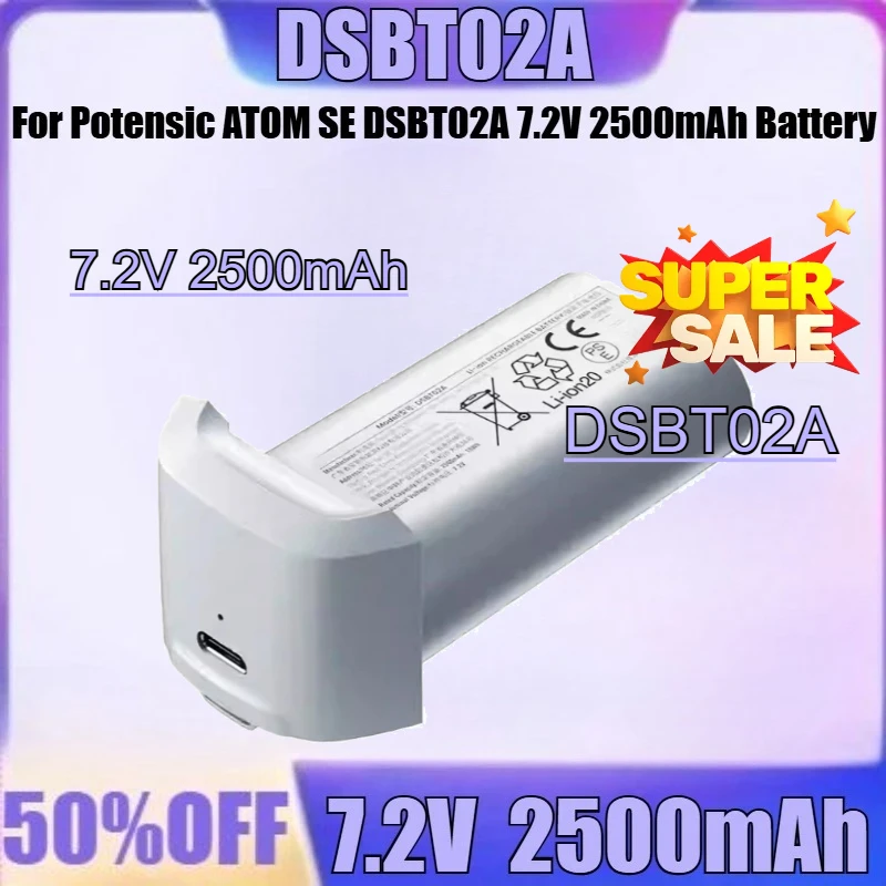 

New 7.2V 2500mAh High Quality Battery New for Potensic ATOM SE DSBT02A 7.2V 2500mAh Battery UAV