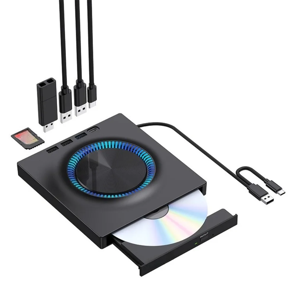 New USB external optical drive mobile DVD burner, expansion card desktop external computer notebook burning