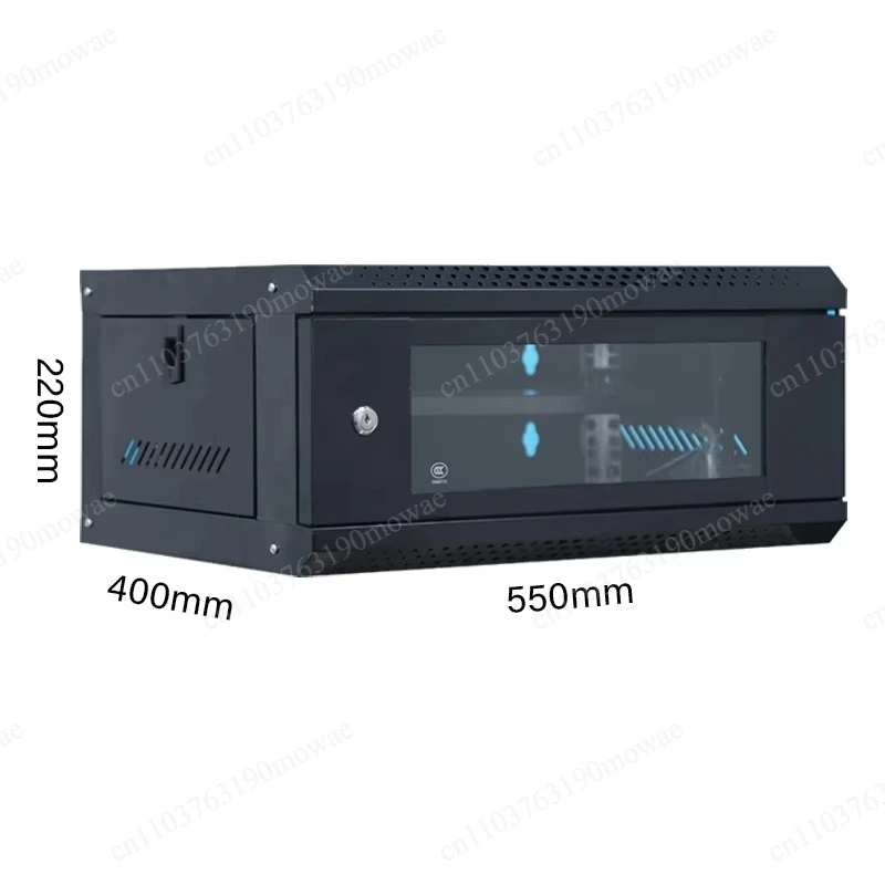 4U Metal Network Cabinet 19 inch small internet service rack case for data center wall mounted computer server rack - view 6