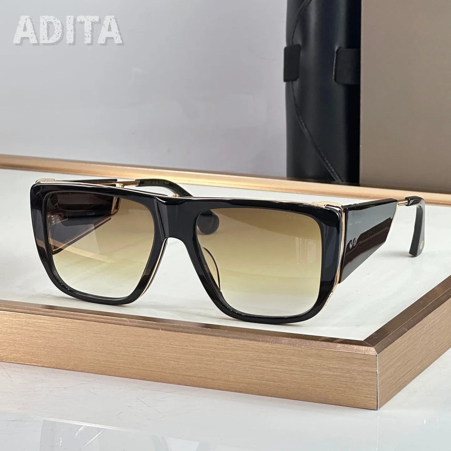 

ADITA SOULINER ONE DTS127 Top Quality Mens Sunglasses for Women Classic Punk Luxury Acetate Titanium UV400 Designer Sunglasses