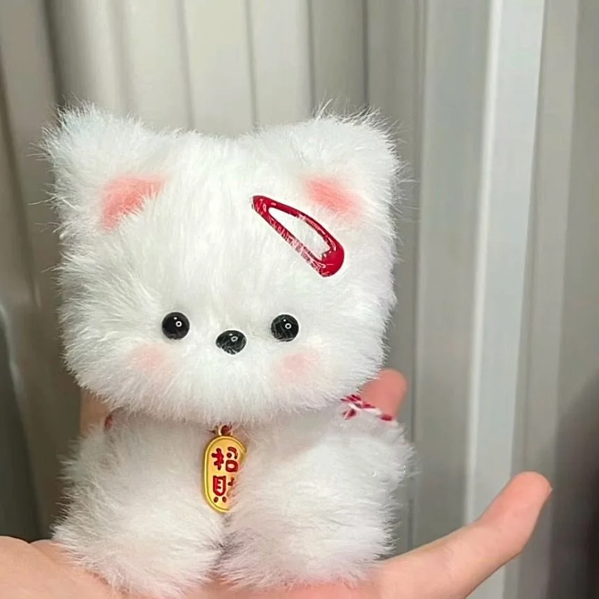 

Кроличья шерсть, поворотная палочка, щенок, котенок, ручная работа, набор материалов для девочек, игрушки, плюшевые куклы, подарки на день рождения для девочек