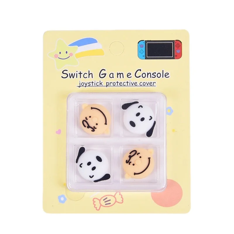 Snoopy Thumbstick Silicone Button Non-slip Cap Joystick Cover for Nintendo Switch Joy-Con Controller Game Console Accessories