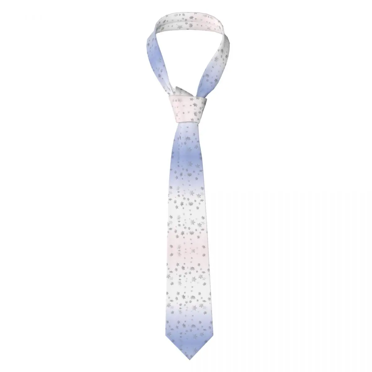 Sneeuwvlokken Stropdas voor Heren Zijde Polyester 8cm Stropdassen Bruiloft Accessoires Stropdas Klassieke Gravatas