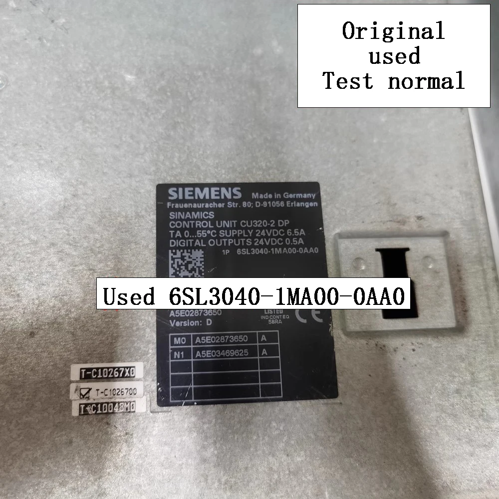 Original disassembly machine Siemens CU320-2DP control unit module 6SL3040-1MA00-0AA0